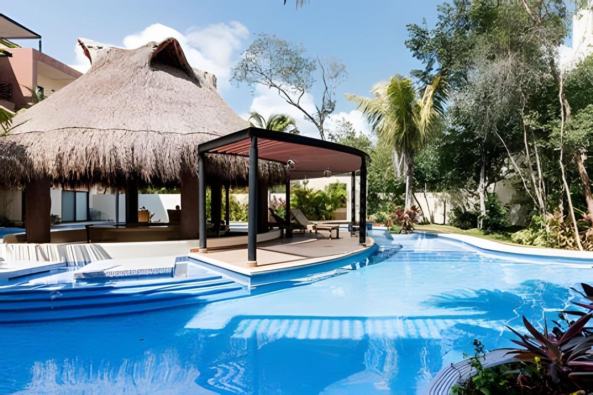 Casa De Lujo Ka'An Maya Acceso Swimup A La Piscina Тулум Экстерьер фото