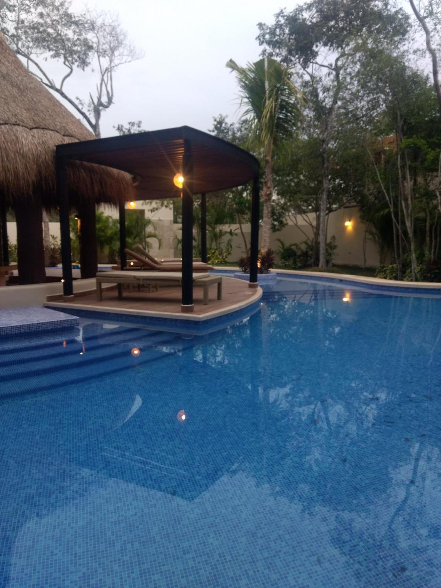Casa De Lujo Ka'An Maya Acceso Swimup A La Piscina Тулум Экстерьер фото